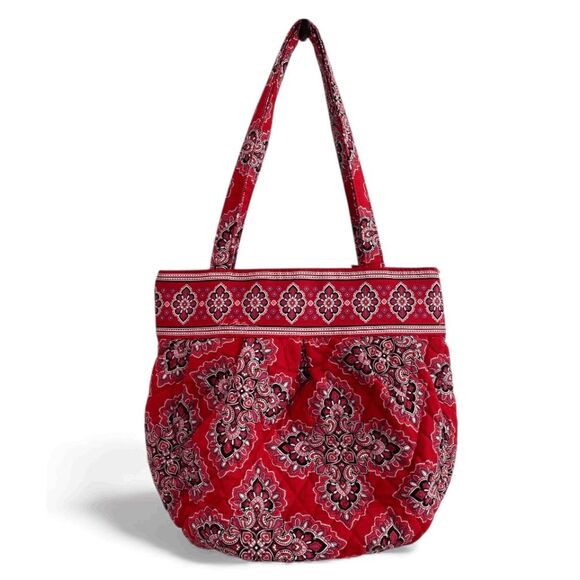 Vera Bradley Morgan Tote in Frankly Scarlett Shoulder Bag NWOT - Picture 2 of 11
